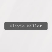 Nom étanche classique étiquette garderie scolaire (Design 1)