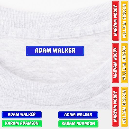 Nom étanche Étiquettes pour camp, école et garderi