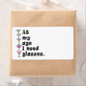 NOM - ÉTIQUETTE - À Mon Âge, J'Ai Besoin De LUNETT (En situation)