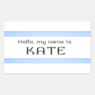 Nom étiquette autocollant Bonjour mon nom est
