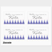 Nom étiquette autocollant Bonjour mon nom est - Cu (Feuille)