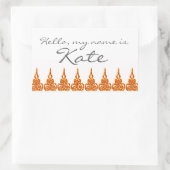 Nom étiquette autocollant Bonjour mon nom est - Cu (Sac)