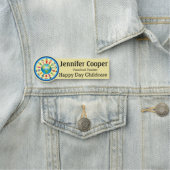 Nom Étiquette Enfants Garderie Logo Texte personna (En situation)