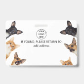 nom étiquette logo médical vétérinaire id badge (Arrière)