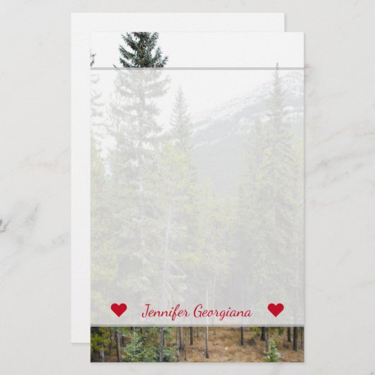 Nom fait sur commande + Papeterie de scène de (Devant / Derrière)