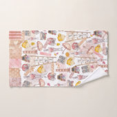 Nom Famille Automne Aquarelle Automne (Serviette à main)