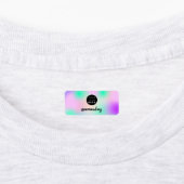 Nom Fashion Shop Logo Holographe Étiquettes Abstra (Apposé)