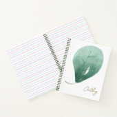 Nom feuille personnalisé Carnet blanc (Intérieur)