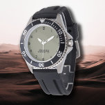 Nom Fille Garçon Femmes Hommes | Moderne Gris Chau<br><div class="desc">Nom personnalisé Fille garçon femmes hommes | Warm Grey Elegant Moderne Watch | Classique | Élégant | tendance | Style | Cadeau. Vous pouvez choisir d'ajouter votre nom, le nom d'un proche ou un message spécial. Qu'il s'agisse d'un cadeau sincère pour quelqu'un qui vous est cher ou d'un régal personnel,...</div>