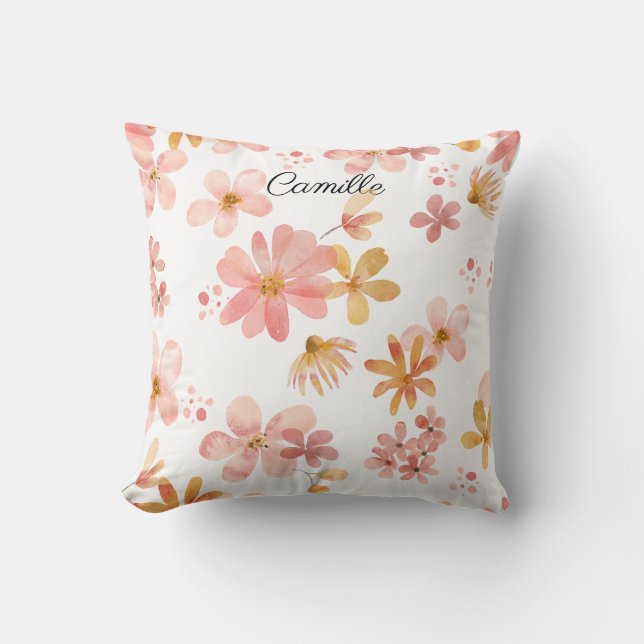 nom floral d'automne coussin (Recto)