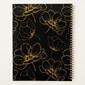 Nom floral noir et or (Dos)