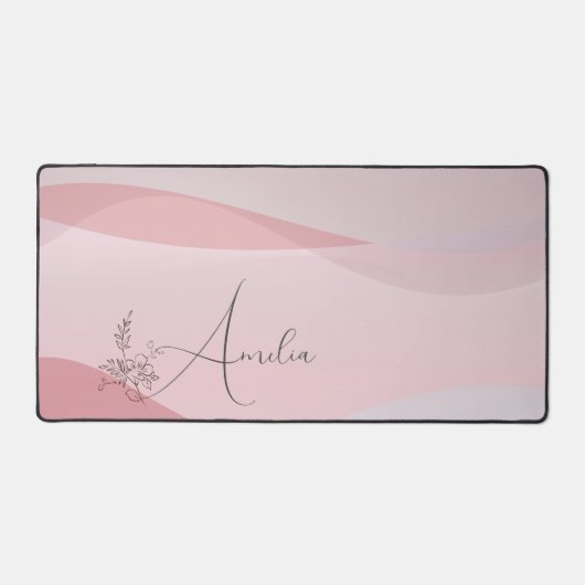 Nom floral rose rose rose pastel (Recto)