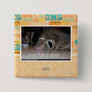 nom force field vierkante button 5,1 cm