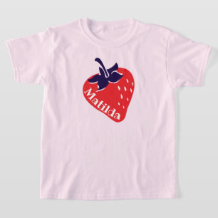 Nom graphique fraise t-shirt
