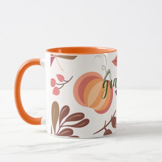 Nom, Grateful Automne 11oz Combo Beverage Mug (Gauche)