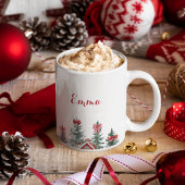 Nom Ho Ho Red Bow Christmas Tree Gig Mug