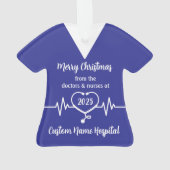 Nom hospitalier personnalisé Joyeux Noël (dos)