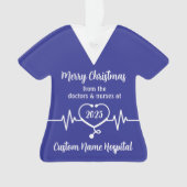 Nom hospitalier personnalisé Joyeux Noël (devant)