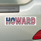 Nom Howard Vorname USA Aufkleber Sticker Auto (En voiture)