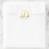 Nom Initial D plus First Names Gold Sticker (Sac)