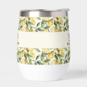 Nom initial du monogramme citron (Gauche)