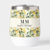 Nom initial du monogramme citron (Avant)