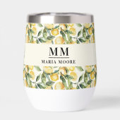 Nom initial du monogramme citron (Arrière)