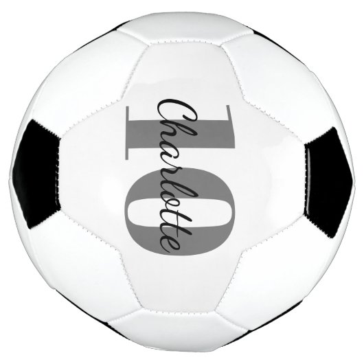 Nom initial du monogramme noir blanc (Tourné)