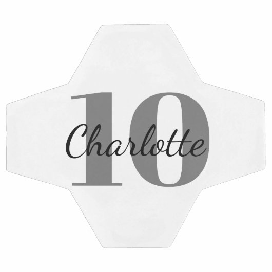 Nom initial du monogramme noir blanc (Plat)