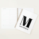 Nom initial du monogramme Planificateur personnali<br><div class="desc">La typographie moderne minimaliste monogramme design de nom initial qui peut être modifié pour personnaliser.</div>