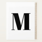 Nom initial du monogramme Planificateur personnali (Dos)