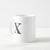 Nom initial et personnalisé Café Mug (Devant gauche)