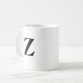 Nom initial et personnalisé Café Mug (Devant gauche)
