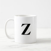Nom initial et personnalisé Café Mug (Gauche)