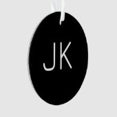 Nom initial minimaliste personnalisable (devant)