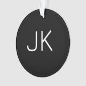 Nom initial minimaliste personnalisable (devant)