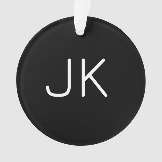 Nom initial minimaliste personnalisable (devant)