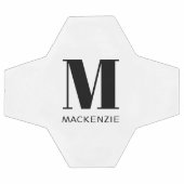 Nom initial monogrammé personnalisé (Plat)