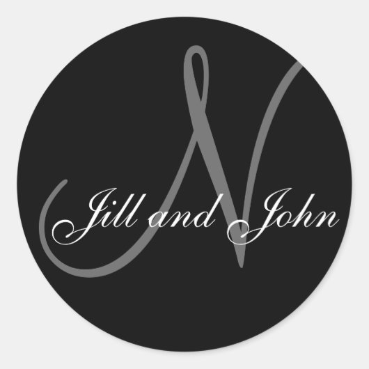 Nom Initial "N" plus Sticker de prénom (Devant)