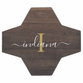 Nom initial script fille personnalisé rustique (Plat)