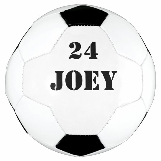 Nom Jersey Numéro Police noire 4Joey (Devant)