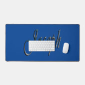 Nom Joseph de conception bleue, Tapis de bureau (Clavier et souris)