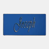 Nom Joseph de conception bleue, Tapis de bureau (Recto)