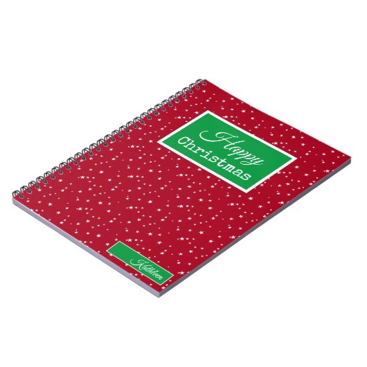 Nom, Joyeux Noël rouge et Carnet vert (Côté gauche)