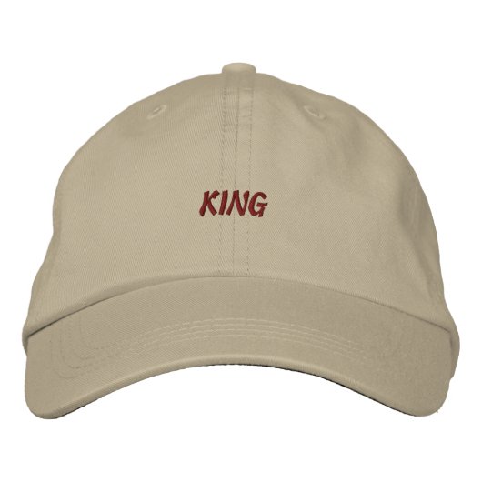 Nom KING Casquette brodé imprimé - Casquette (Devant)