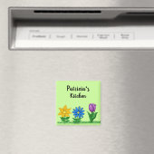 Nom Kitchen Floral Garden Magnets (In Situ (Lave-vaisselle))