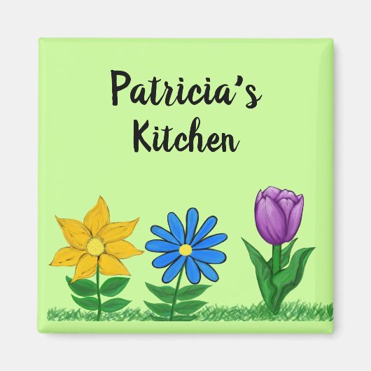 Nom Kitchen Floral Garden Magnets (Devant)