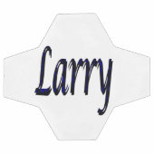 Nom Larry bleu, balle de football (Plat)