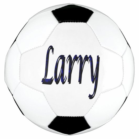 Nom Larry bleu, balle de football (Devant)