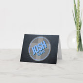 Nom Logo Chalkboard Blue Confirmation Merci (Devant)